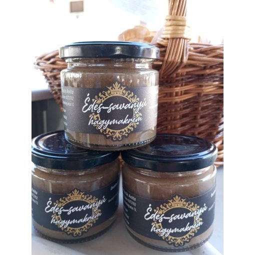 Édes-savanyú hagymakrém